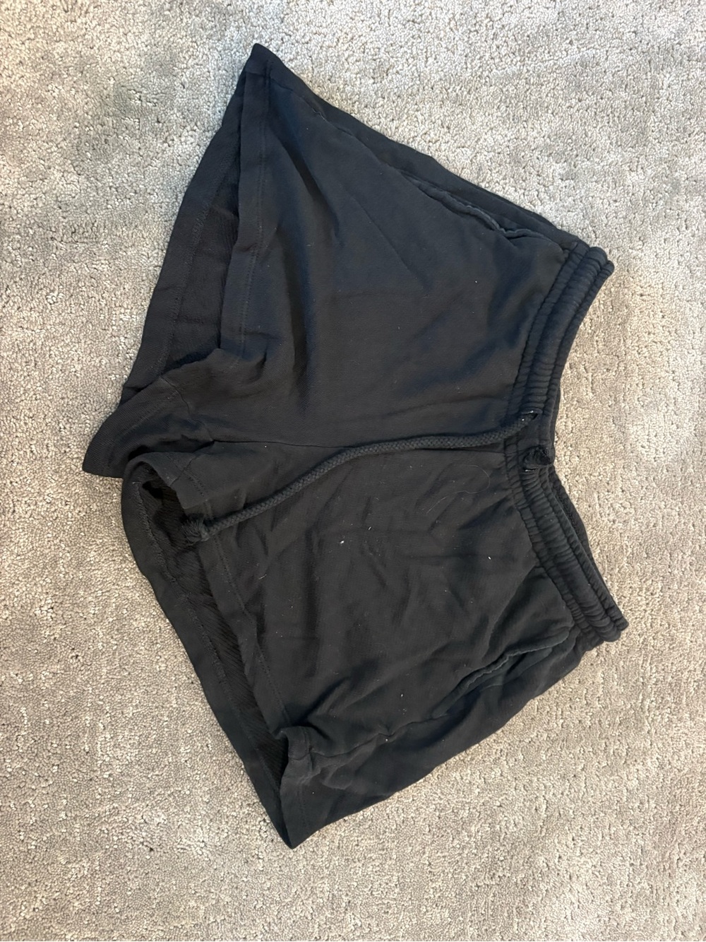 Black Women's Drawstring Lounge Shorts
